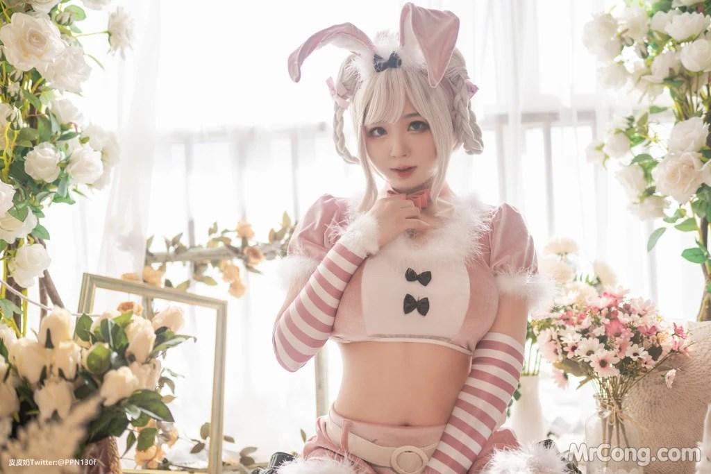Coser@皮皮奶可可爱了啦: 粉色兔兔 (70 photos)(2)