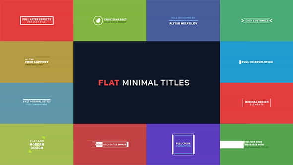 Flat Minimal Titles 2 - VideoHive 19475937