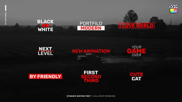 Dynamic Motion Text Fcpx - VideoHive 52374410