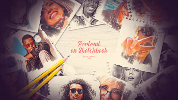 Drawing Portrait Slideshow - VideoHive 56162691