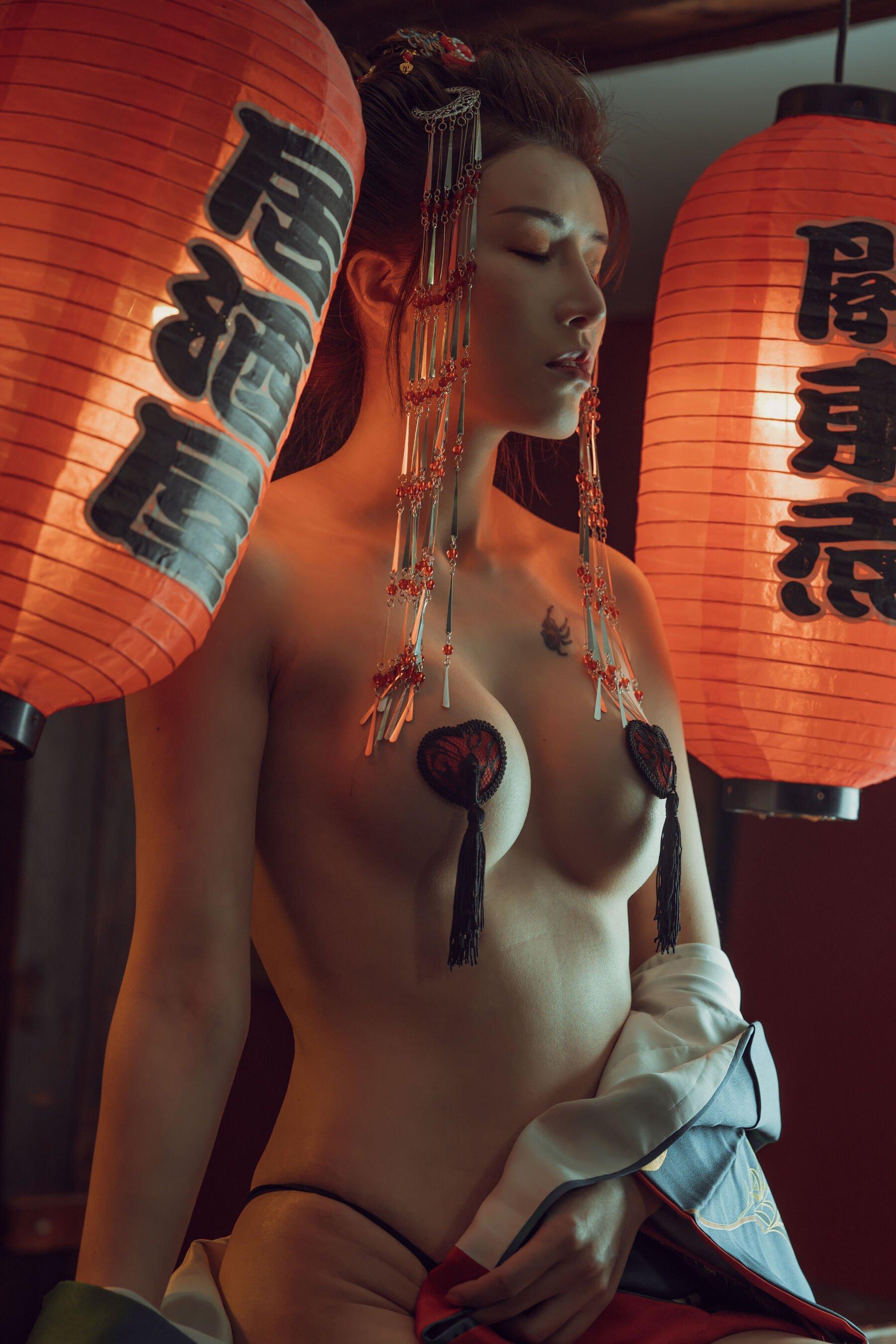 未分类性感写真 鹿八岁《酒醉的和服少女》(8)