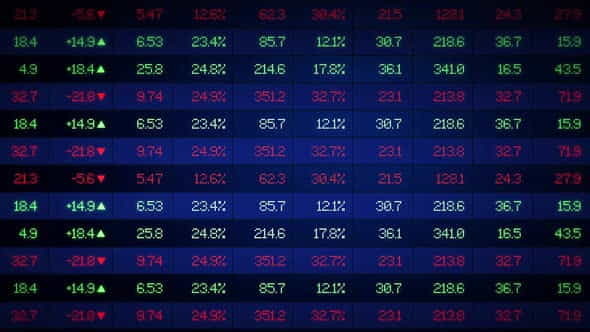 Stock Market Ticker Board - VideoHive 32495729