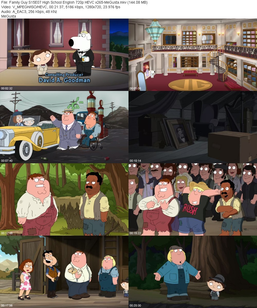 Family Guy S15E07 High School English 720p HEVC x265-MeGusta