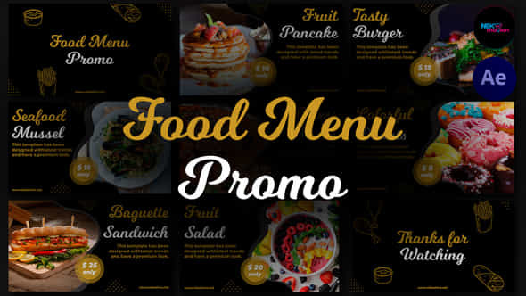 Food Menu Promo - VideoHive 35150694