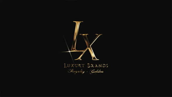 Golden Luxury Logo Reveal - VideoHive 19276515