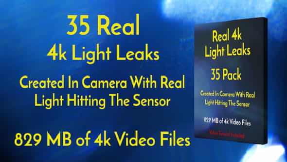 4k Real Light Leaks 35 - VideoHive 18223799