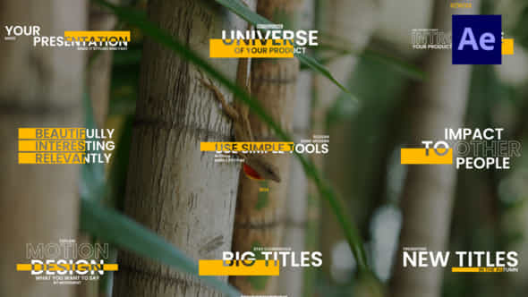 Yellow Corporate Titles - VideoHive 50055642