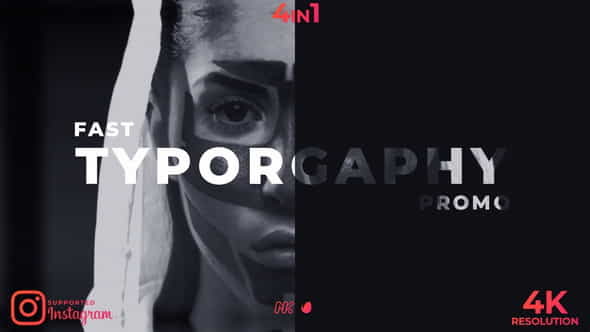 Fast Typography Promo - VideoHive 25863265