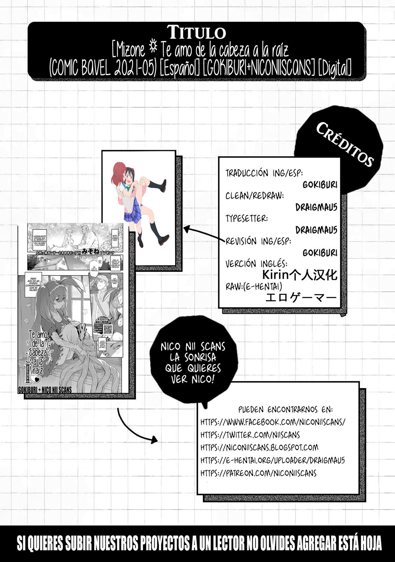 [Mizone] Nekko made Aishite  Te amo de la cabeza a la raíz (COMIC BAVEL 2021-05) [Spanish] [GOKIBURI+NICONIISCANS] [Digital]