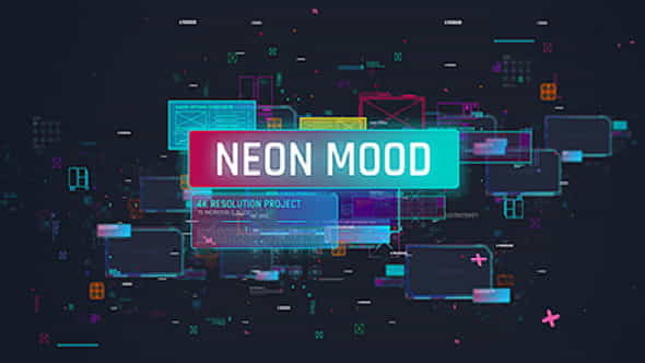 Neon Mood Slideshow Bright Coloful - VideoHive 19460533
