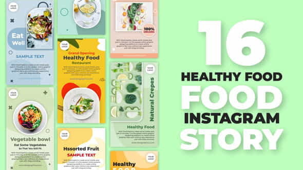 Healthy Food Instagram Stories - VideoHive 32483729