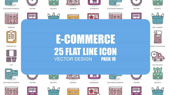 E-Commerce - Flat Animation Icons - VideoHive 23370422