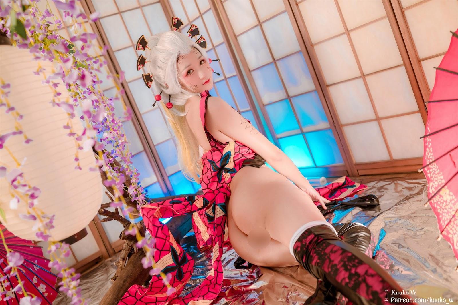 Cosplay KuukoW クー子 Daki 堕姫(16)