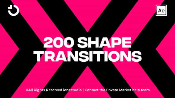 200+ Shape Transitions - VideoHive 36929854