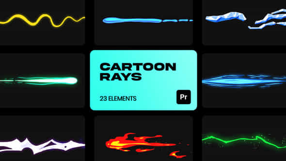 Cartoon Rays VFX - VideoHive 36944978