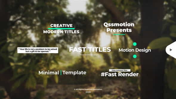 Creative and Clean Titles Package - VideoHive 29162029