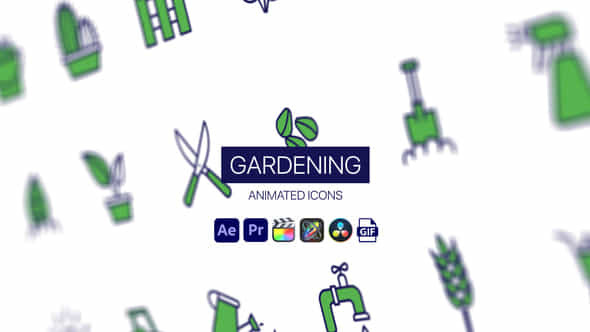 Gardening Animated Icons - VideoHive 44951466