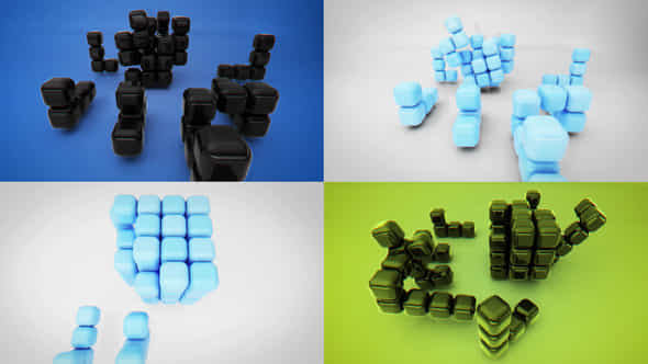 Digital Cubes Intro - VideoHive 50730381