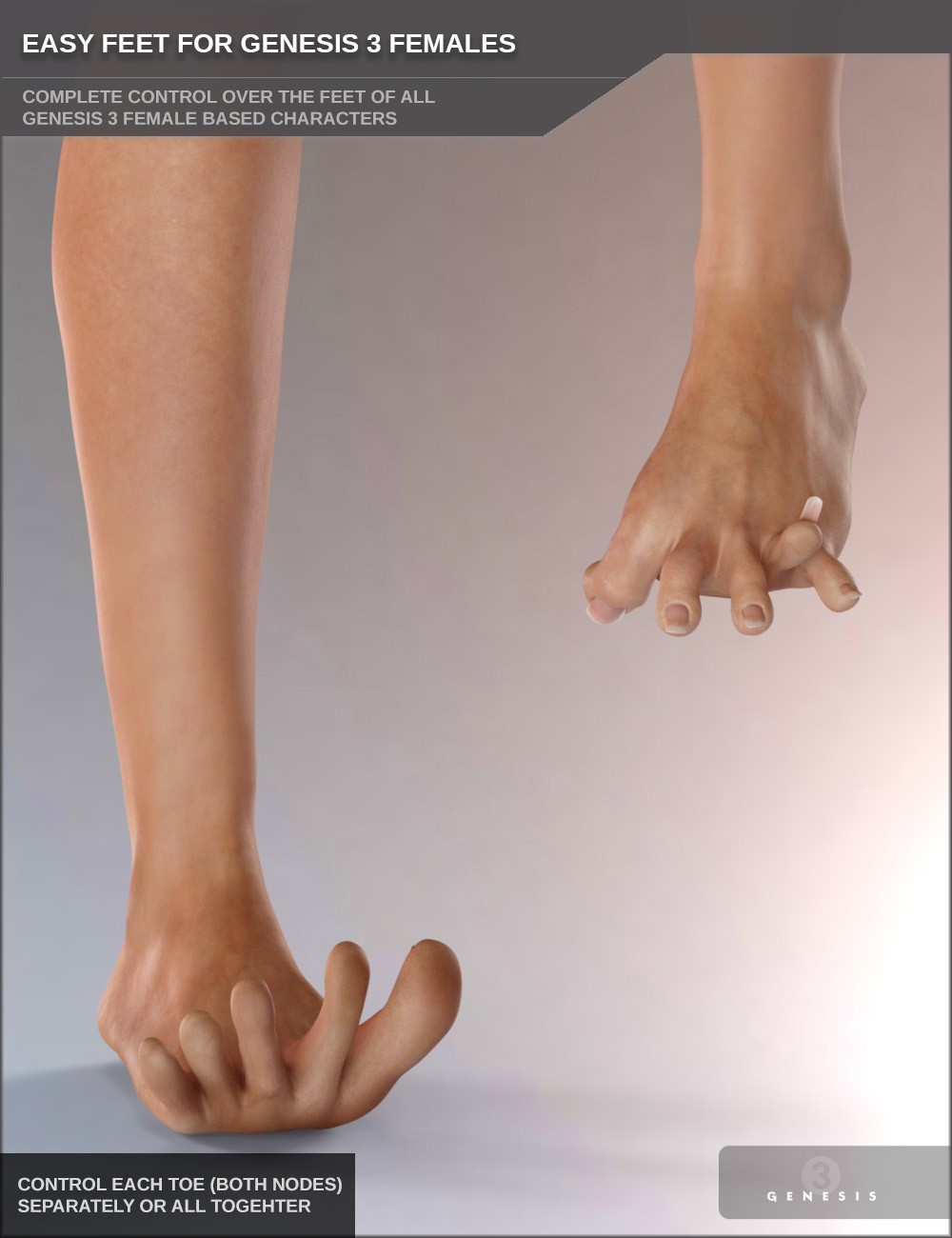 Easy Feet for Genesis 3 Female(s)