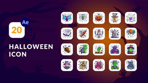 Halloween Animation Icons | After - VideoHive 34127030