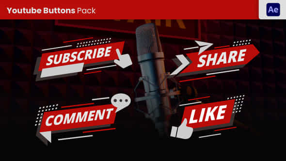 Youtube Button Pack - VideoHive 56895909