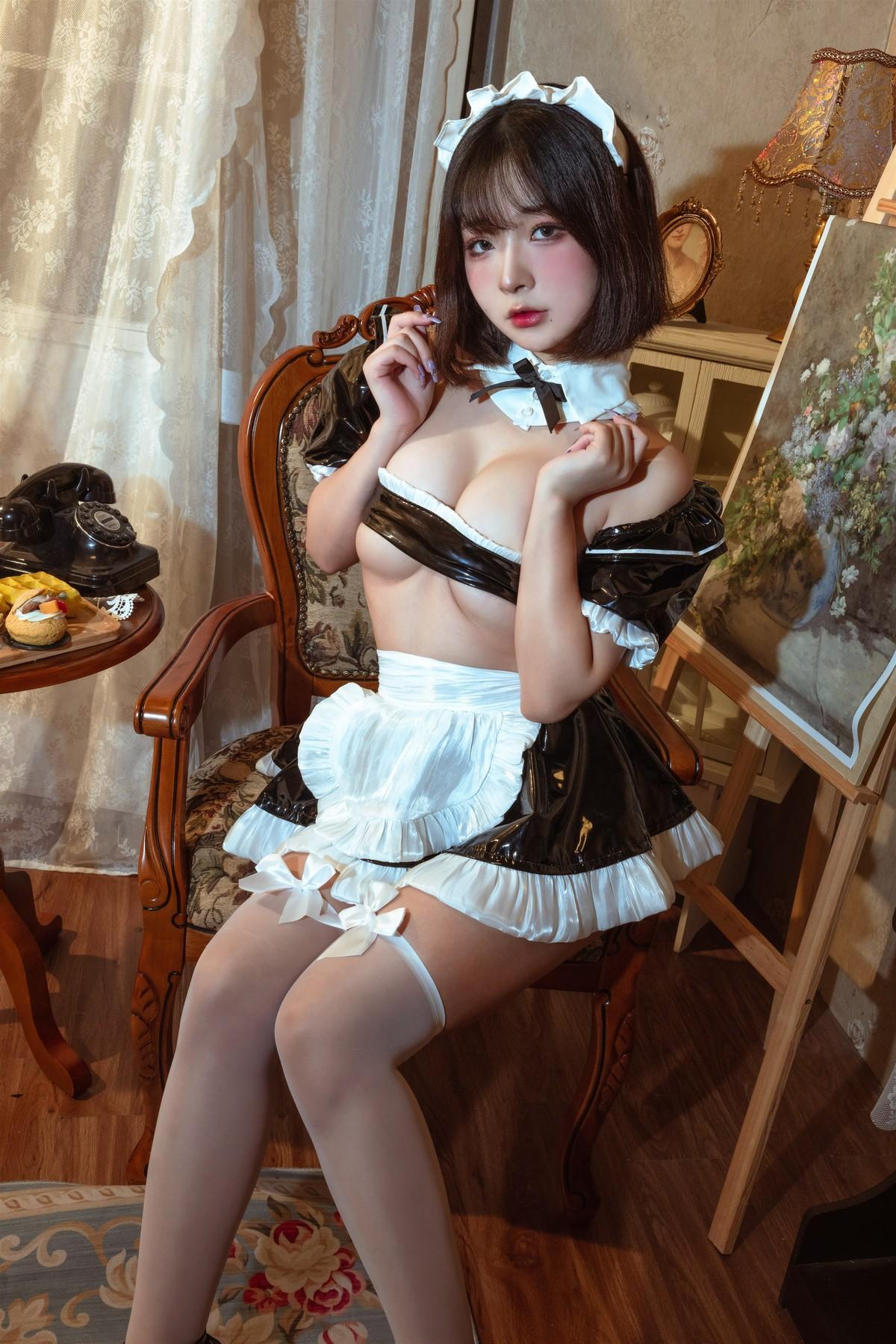 Cosplay yuuhui玉汇 女仆假日(15)