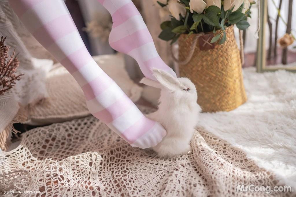 Coser@皮皮奶可可爱了啦: 粉色兔兔 (70 photos)(52)