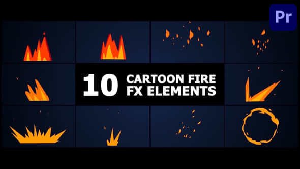 Cartoon Fire - VideoHive 47984360