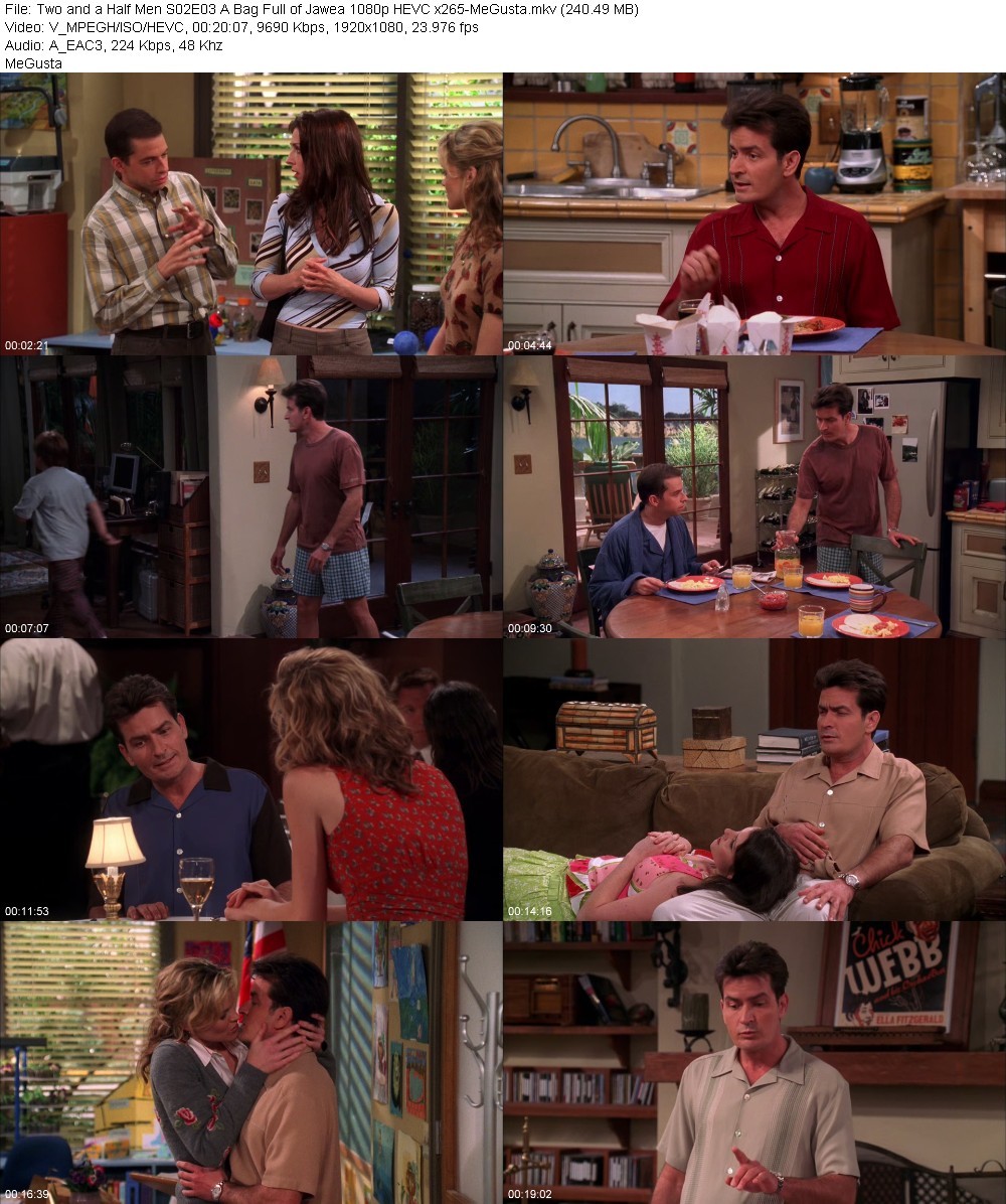 Two and a Half Men S02E03 A Bag Full of Jawea 1080p HEVC x265-MeGusta