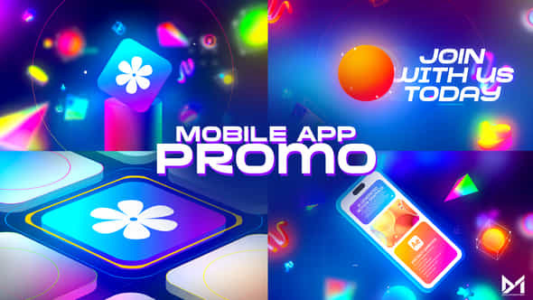 Mobile App Promo Retro Style - VideoHive 51781178