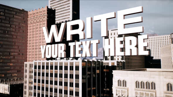 City 3D Titles - VideoHive 45207266