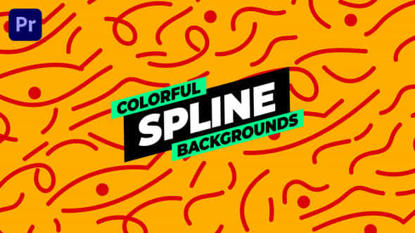 Colorful Spline Backgrounds - VideoHive 53652764