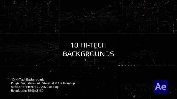 Stardust - Hi-Tech Backgrounds - VideoHive 35042511