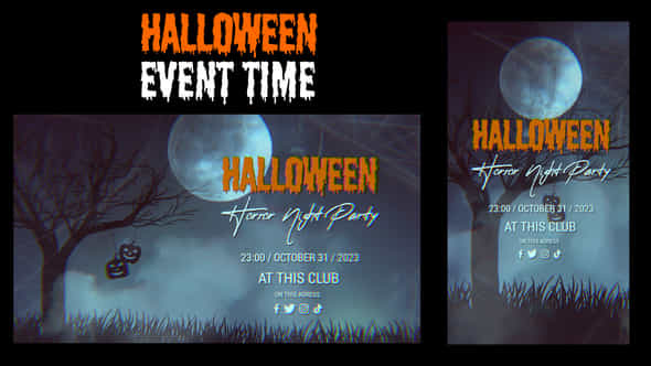 Halloween Event time - VideoHive 47892720