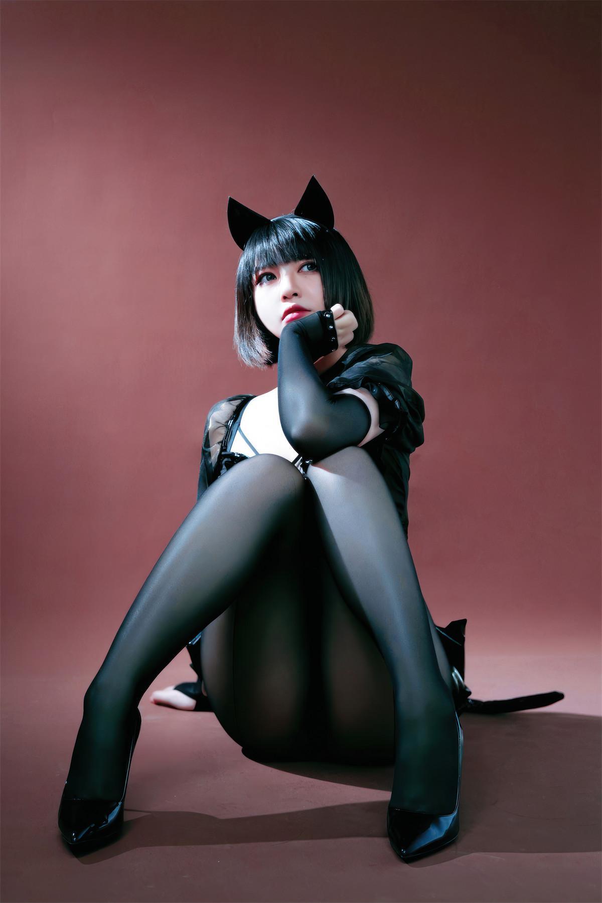 Cosplay 半半子Banbanko 黑猫NEKO(33)