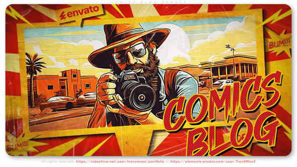 Comics Blog Opener - VideoHive 57477063