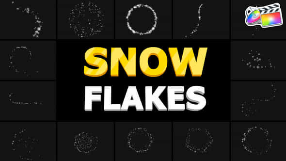 Snow Flakes 01 - VideoHive 34835513