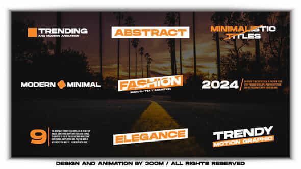 Minimal Titles 50 After Effects - VideoHive 49638528