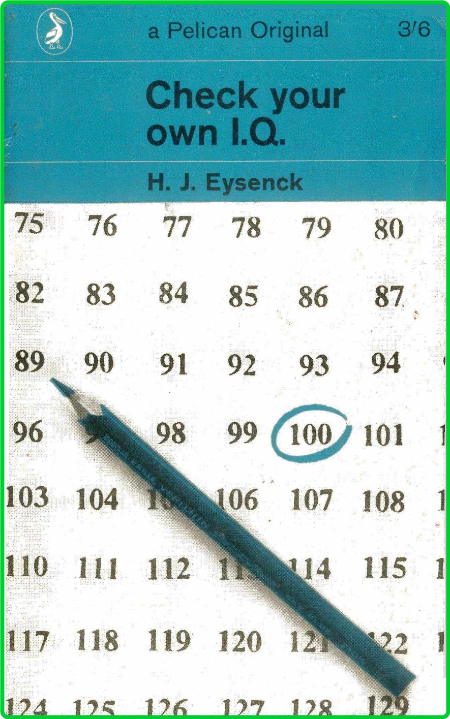 Check Your Own I Q  by Hans Eysenck