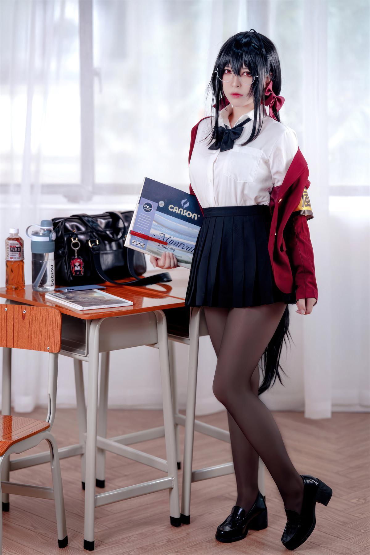 Cosplay 半半子Banbanko 大凤 风纪委员(1)