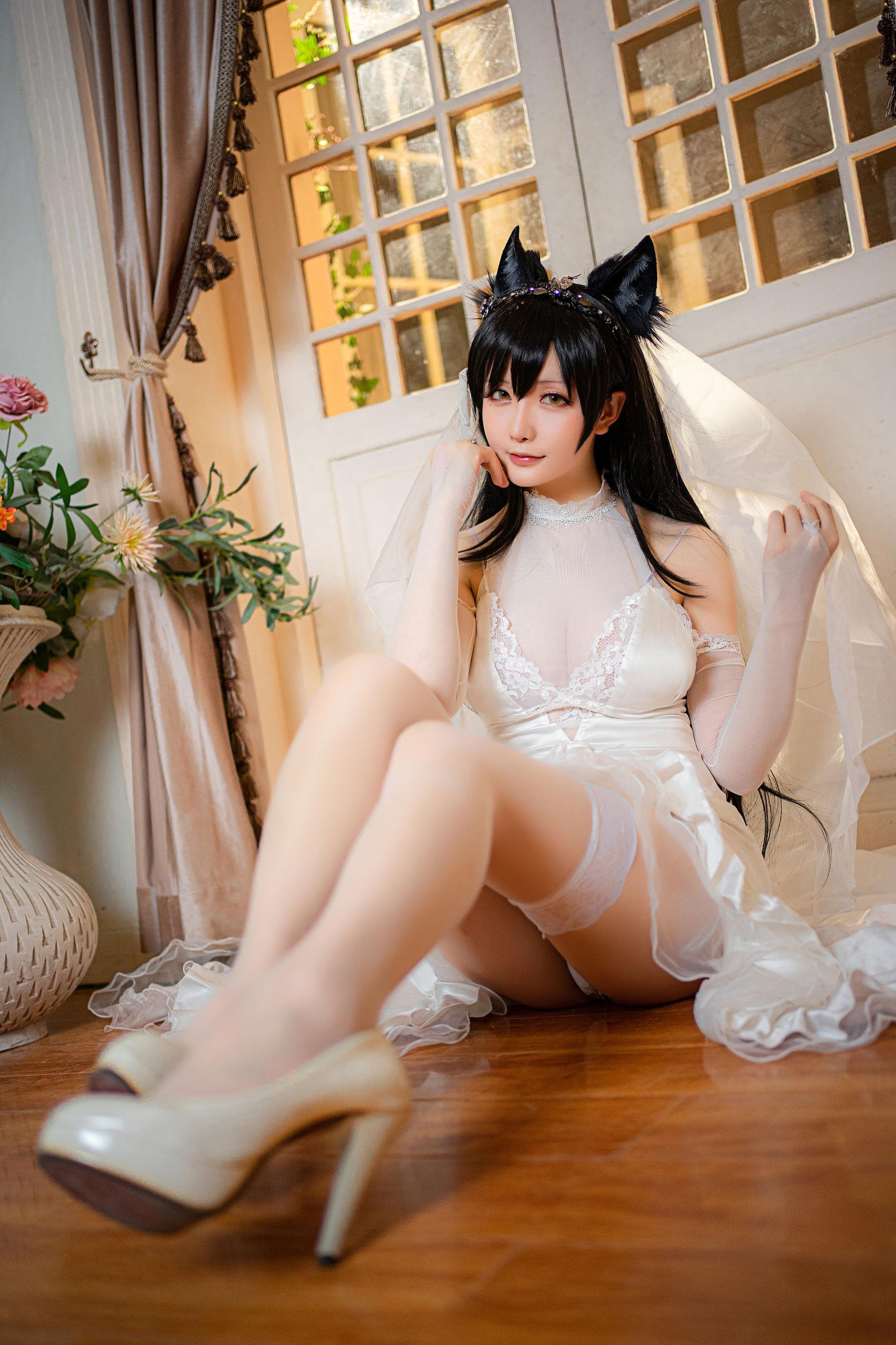 [Cosplay] 星之迟迟 – 爱宕婚纱 写真套图(15)