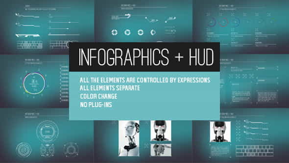 Infographics + HUD - VideoHive 12598101