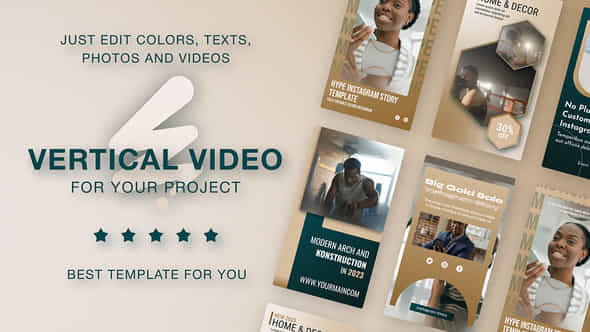 Golden Education Reels Emerald Luxury Vertical Promo - VideoHive 56794380