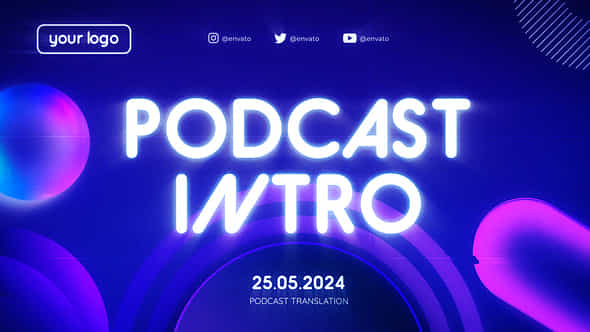 Podcast Intro Mogrt - VideoHive 51824024