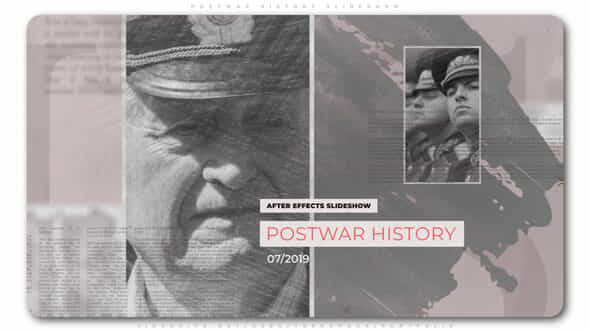 Postwar History Slideshow - VideoHive 24082300