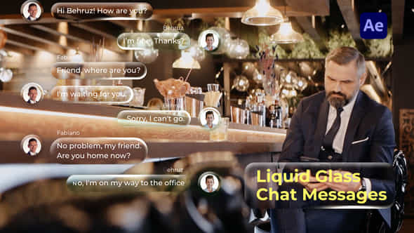 Liquid Glass Chat Messages - VideoHive 59060169