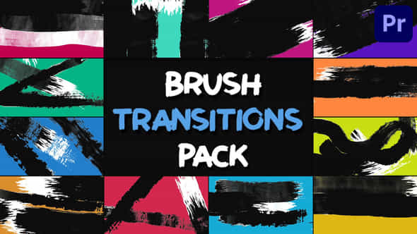 Brush Transition Pack - VideoHive 42944438