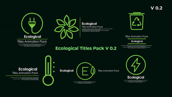 Ecological Titles - VideoHive 48462543