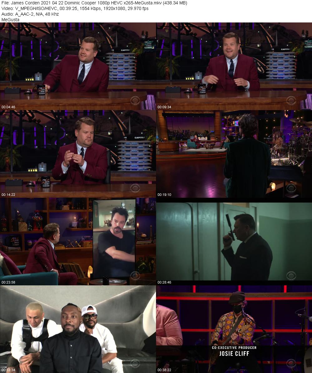 James Corden 2021 04 22 Dominic Cooper 1080p HEVC x265