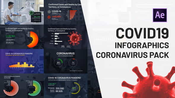 COVID19 Infographics Coronavirus Pack - VideoHive 26339942